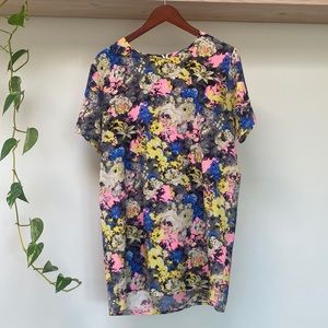 Bright Floral TShirt Dress